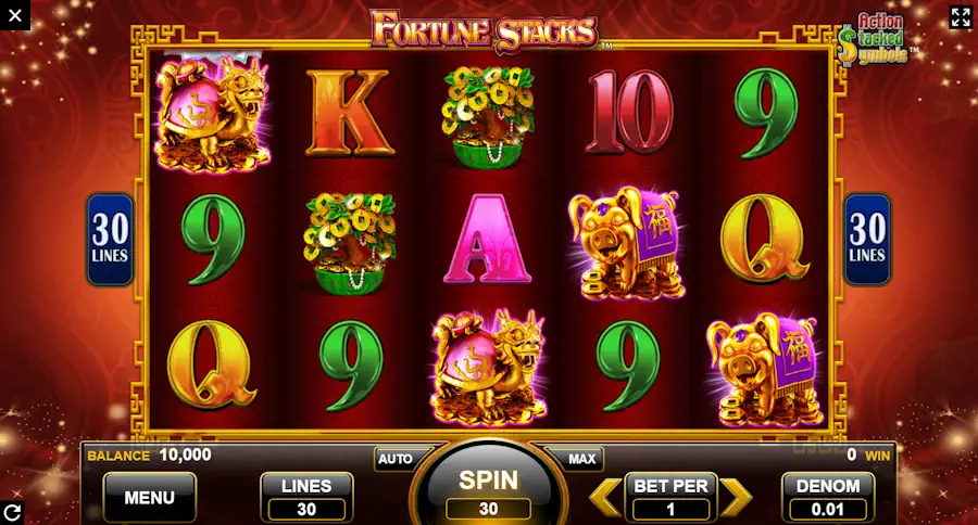 Videoautomater Fortune Stacks Gameplay Screenshot